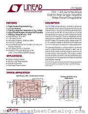 LTC3600EMSE#TRPBF datasheet pdf Linear Technology