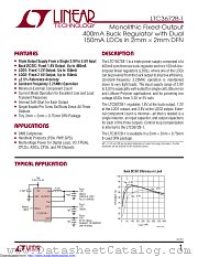 LTC3672BEDC-1#PBF datasheet pdf Linear Technology