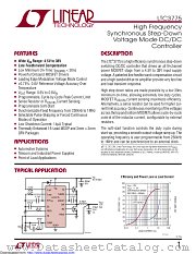 LTC3775IMSE#TRPBF datasheet pdf Linear Technology