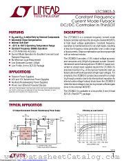 LTC3803IS6-3#PBF datasheet pdf Linear Technology