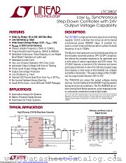 LTC3807HFE#TRPBF datasheet pdf Linear Technology