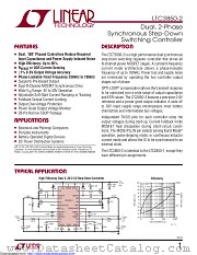 LTC3850IGN-2#PBF datasheet pdf Linear Technology