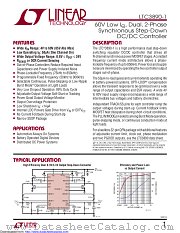 LTC3890EGN-1#TRPBF datasheet pdf Linear Technology