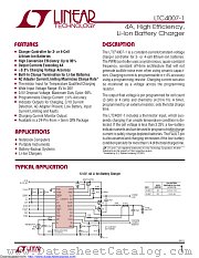 LTC4007EUFD-1 datasheet pdf Linear Technology