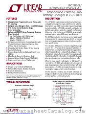 LTC4065LXEDC#TRPBF datasheet pdf Linear Technology