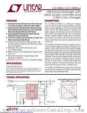 LTC4085EDE-4#TRPBF datasheet pdf Linear Technology