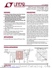 LTC4085EDE#TR datasheet pdf Linear Technology