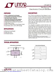 LTC4213IDDB#TRMPBF datasheet pdf Linear Technology
