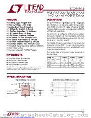 LTC4444MPMS8E-5 datasheet pdf Linear Technology