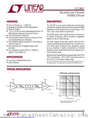 LTC487ISW datasheet pdf Linear Technology