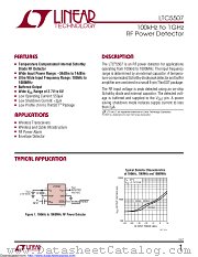 LTC5507ES6#TR datasheet pdf Linear Technology