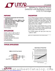 LTC5508ESC6-DUP datasheet pdf Linear Technology
