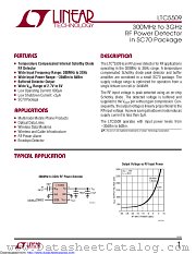 LTC5509ESC6#TRPBF datasheet pdf Linear Technology