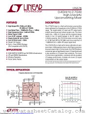 LT5578IUH#TRPBF datasheet pdf Linear Technology