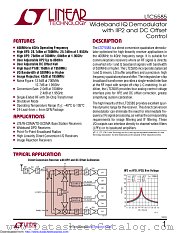 LTC5585IUF#TRPBF datasheet pdf Linear Technology