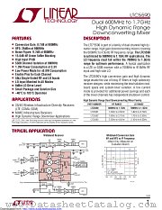LTC5590IUH#TRPBF datasheet pdf Linear Technology