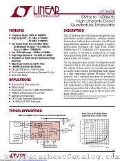 LTC5598IUF#TRPBF datasheet pdf Linear Technology