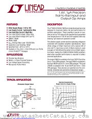 LT6003IS5 datasheet pdf Linear Technology