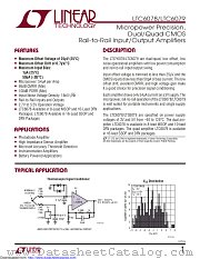 LTC6079IDHC#TR datasheet pdf Linear Technology