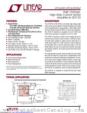 LTC6101AHS5#TRPBF datasheet pdf Linear Technology
