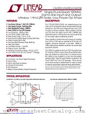 LT6203IS8#TR datasheet pdf Linear Technology
