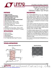 LT6205IS5#TRMPBF datasheet pdf Linear Technology