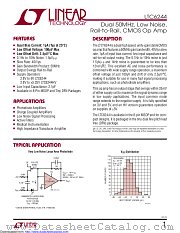 LTC6244HMS8#TRPBF datasheet pdf Linear Technology