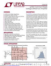 LT6375IMS#TRPBF datasheet pdf Linear Technology