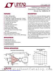 LTC6400CUD-20 datasheet pdf Linear Technology