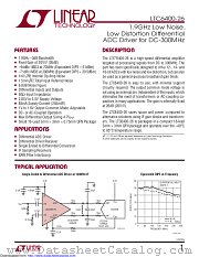 LTC6400IUD-26#TRPBF datasheet pdf Linear Technology