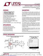 LTC6409CUDB#TRMPBF datasheet pdf Linear Technology
