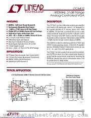 LTC6412IUF#TRPBF datasheet pdf Linear Technology