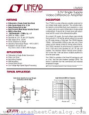 LT6552IS8#TRPBF datasheet pdf Linear Technology