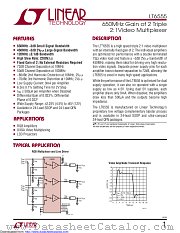 LT6555CUF#TRPBF datasheet pdf Linear Technology