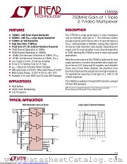 LT6556IUF datasheet pdf Linear Technology