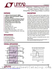 LT6557CDHC datasheet pdf Linear Technology
