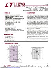 LT6558CDHC#PBF datasheet pdf Linear Technology