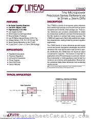 LT6660HCDC-2.5#TR datasheet pdf Linear Technology