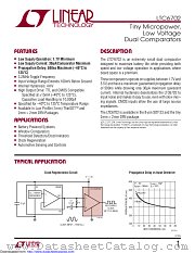 LTC6702IDC#TRPBF datasheet pdf Linear Technology