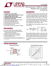 LTC6906IS6#TRPBF datasheet pdf Linear Technology