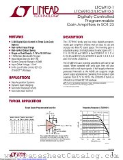 LTC6910-3ITS8#TR datasheet pdf Linear Technology