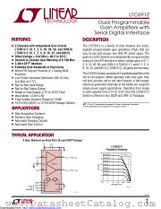 LTC6912HGN-2 datasheet pdf Linear Technology