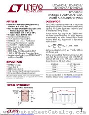 LTC6992MPS6-1#TRMPBF datasheet pdf Linear Technology