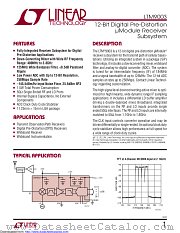 LTM9003IV-AA#PBF datasheet pdf Linear Technology