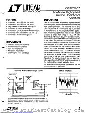 OP27GS8#PBF datasheet pdf Linear Technology