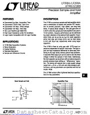 LF398N datasheet pdf Linear Technology