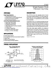 LT1413S8#TRPBF datasheet pdf Linear Technology