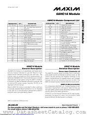 68HC16MODULE-DIP datasheet pdf MAXIM - Dallas Semiconductor