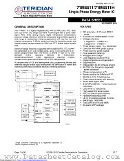 71M6511-GTR/F/PST1 datasheet pdf MAXIM - Dallas Semiconductor