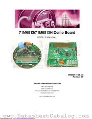 71M6513H-DB datasheet pdf MAXIM - Dallas Semiconductor